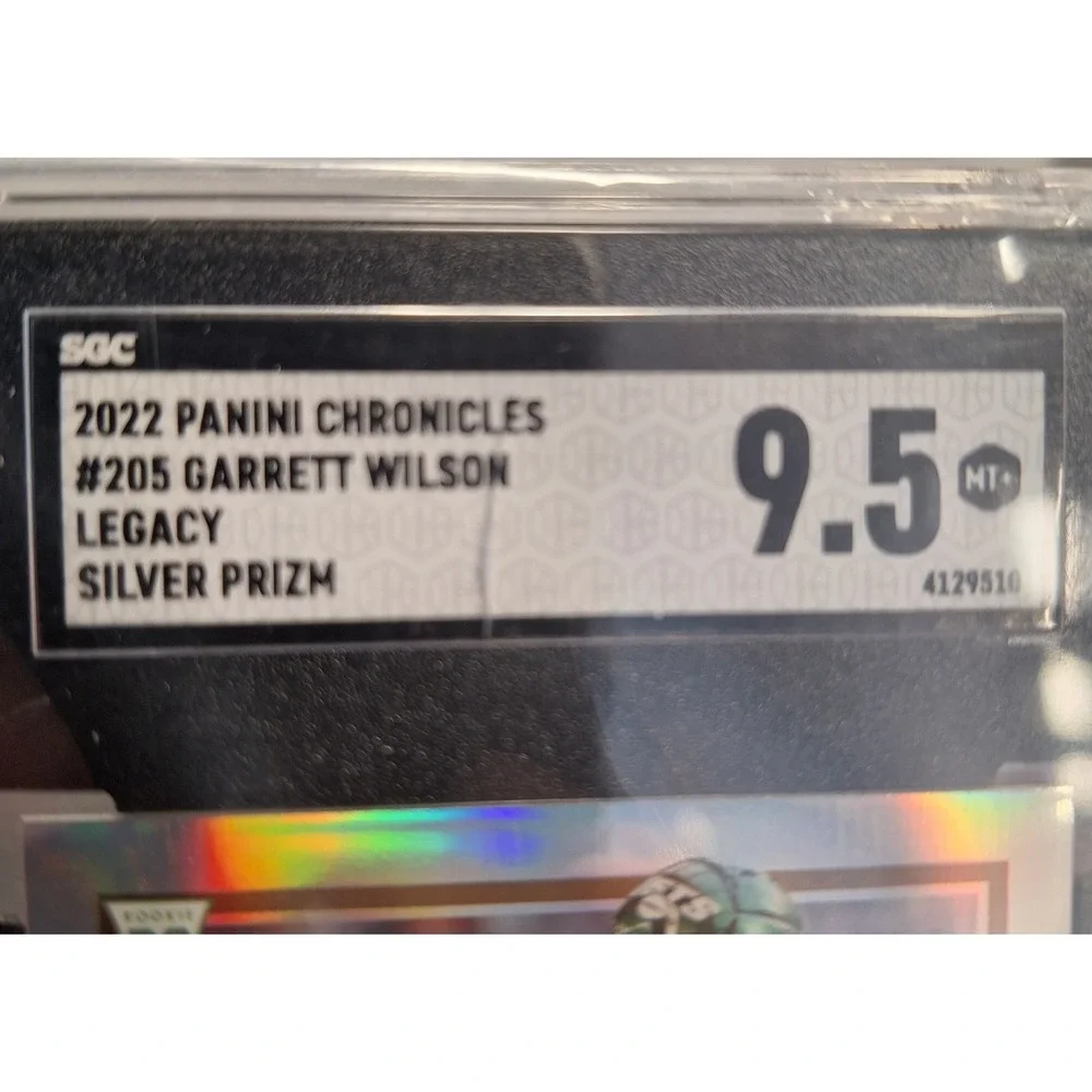 2022‎ Panini Chronicles Legacy Garrett Wilson Silver Prizm SGC 9.5 MINT +  RC
